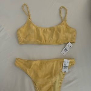 Pacsun yellow bikini top and bottom set - medium